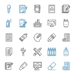 pencil icons set