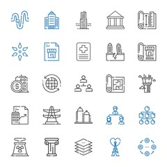 structure icons set