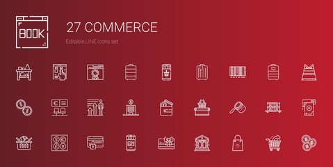 commerce icons set