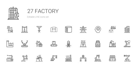 factory icons set