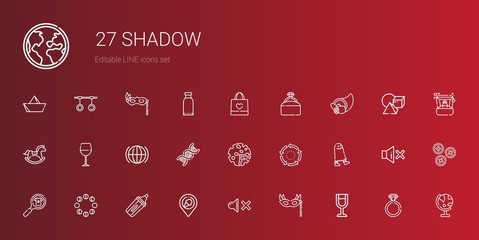 shadow icons set