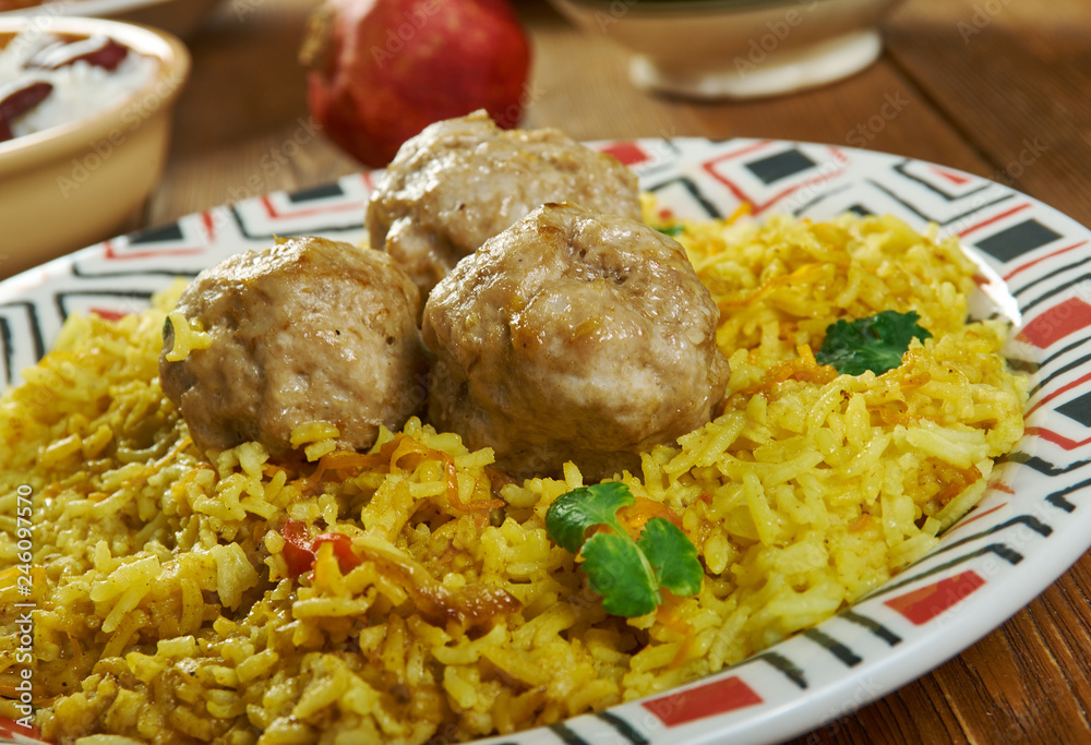 Sticker kofta och - meatball pilaf,