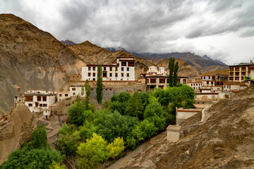 Fototapeta na wymiar Lamayuru Monastery, Srinagar Leh Highway, Leh, Jammu and Kashmir, India.