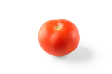 Tomato isolated on white background.