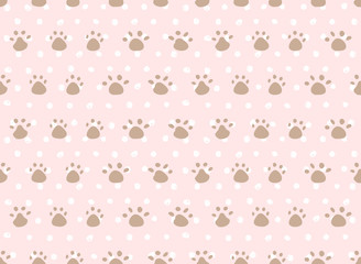 足跡　ドット背景