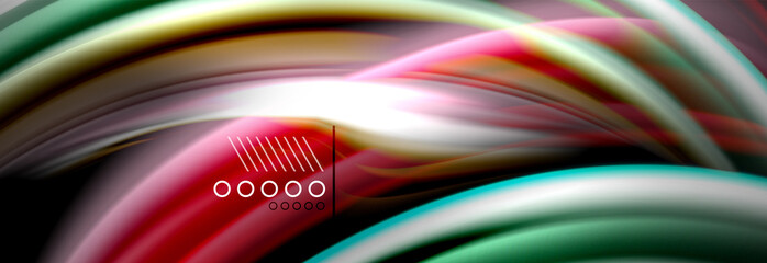 Color flow poster. Wave Liquid shape color background. Art design for your design