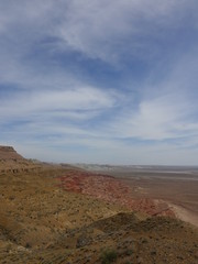 Цветные гора Актау в Казахстане.