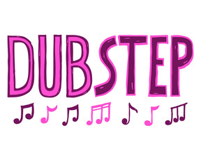 Dubstep music style vector