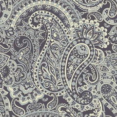 Printed roller blinds Paisley paisley seamless pattern. damask vector background