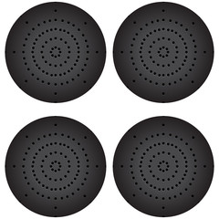 Fototapeta premium Metal buttons with holes round.