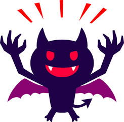 かわいい悪魔のキャラクター