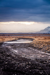 Berge mit toller Lichtstimmung in Island