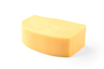 Cheese isolated on white background.