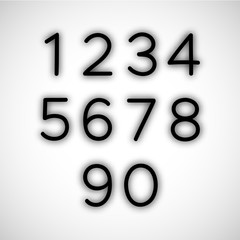 Set of Numbers with Shadow