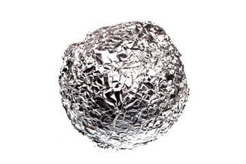 bent metal isolated on white background