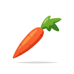 Carrot vector isolated illustration