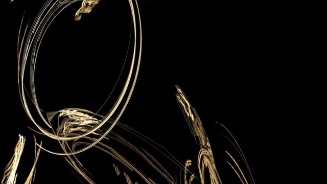 Abstract fractal forms morph and oscillate (Loop)
