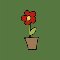 flower in pot
