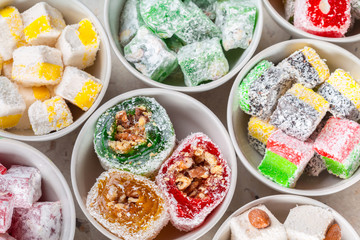 Turkish delight close up