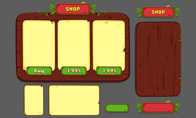 Set of UI elements for 2D games and apps, Game UI part 3