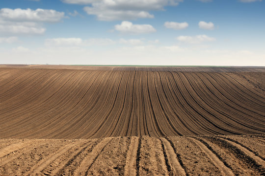plowed field agriculture countryside landscape