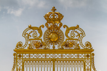 gate of the castle of Versailles