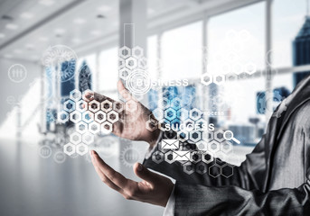 Modern technologies for successful business concept.