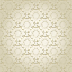 Seamless wallpaper pattern. Seamless floral ornament on background. Seamless pattern for your design