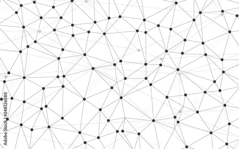 Aufkleber gray and white geometric background with low poly triangle shapes design