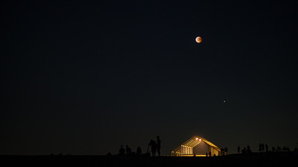 Mondfinsternis 2018 in Moers © Thomas