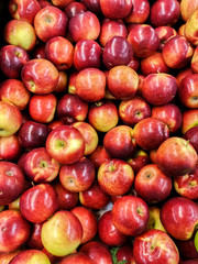 Fresh apples on a local Mediterranean market