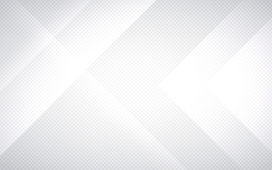 White abstract tech geometric background. Line shape with light pattern composition.
