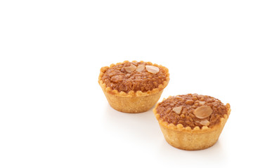 Almond cake on isolated 
