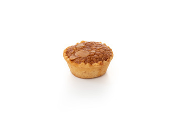 Almond cake on isolated 
