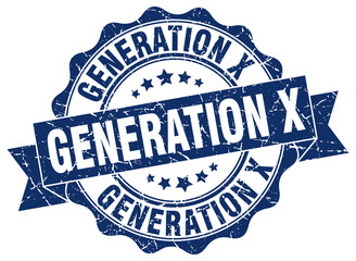 Fototapeta premium generation x stamp. sign. seal