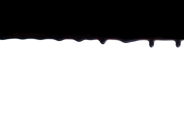 drops of oil on a white background