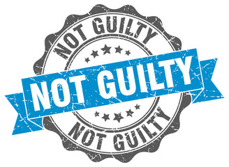 Fototapeta premium not guilty stamp. sign. seal