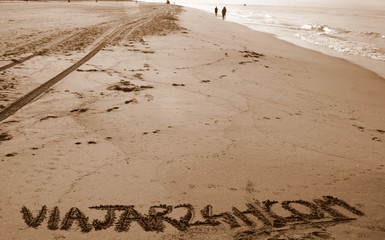 Fototapeta premium Beach of Gava. Barcelona. Spain