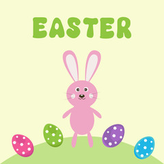 Vector card for Easter.