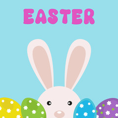 Vector card for Easter.