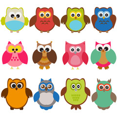 Vector set of birds.