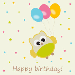 Vector greeting card on a festive theme.