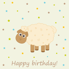 Vector greeting card on a festive theme.