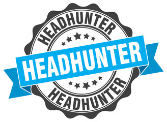 headhunter stamp. sign. seal