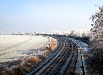 Schienen, Infrastruktur im Winter 