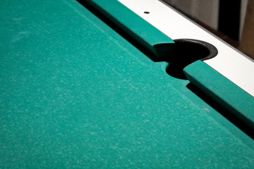 Detail eines Billard Tisch