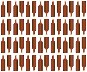 Seamless background with wine bottles. Retro Wine pattern for web, poster, textile, print and other design. Vector Illustration EPS 10