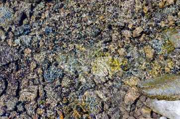 abstraction of stones and water