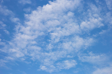 Naklejka na ściany i meble Blue sky background with cloud.