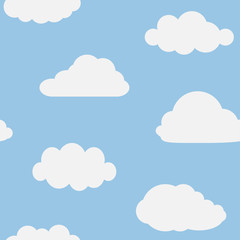 Cloud in sky Seamless Pattern Cartoon for Kid